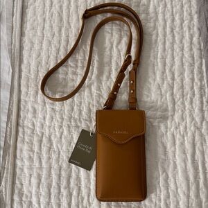 Paravel Tan Crossbody Phone Bag